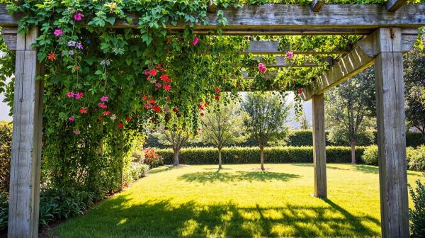 Opciones modernas para cubrir pérgolas en tu jardín